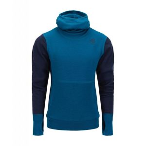 Aclima Warmwool Hoodsweater Ch  Corsair/Navy Blazer