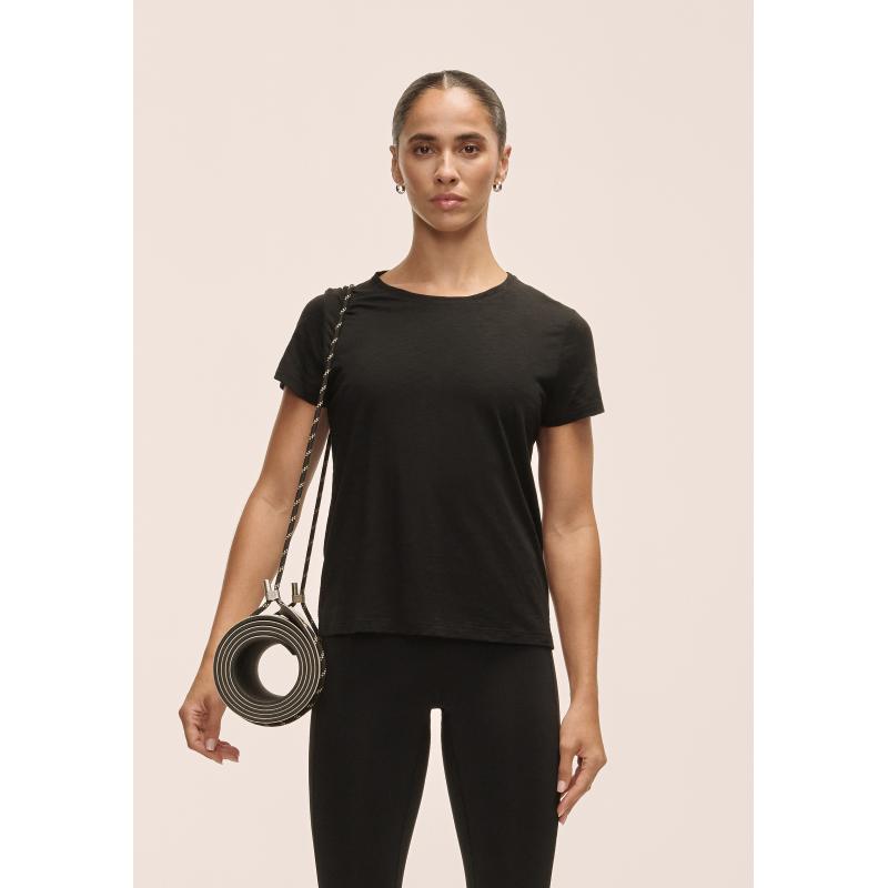 Casall Soft Texture Tee Dame Sort - Image 3