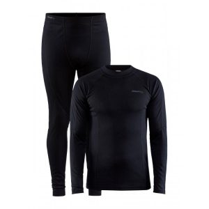 Craft Core Warm Baselayer Sett Sort Herre