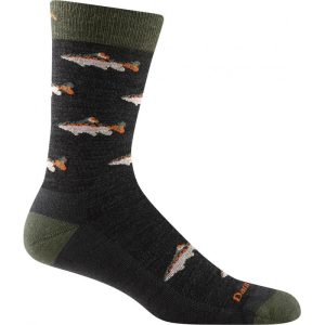 Darn Tough Spey Fly Crew Lightweight With Cushion Charcoal