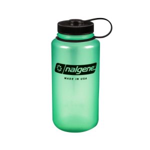 Nalgene 1L Wide Mouth  Sustain Glow Green (Selvlysende)