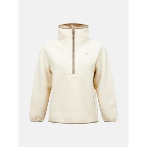 Peak Performance Naturerush Pile HalfZip Beige/Offhvite Dame