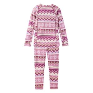 Reima Wool base layer set, Taitoa Grey Pink